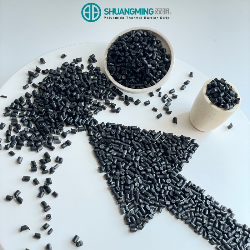 Flame-retardant PA66 GF25 compound