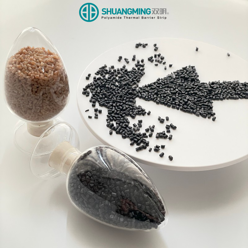 Flame-retardant PA66 GF25 compound